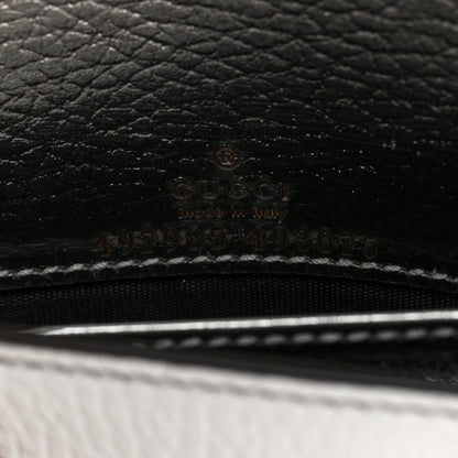 Gucci Metallic Dollar Calfskin Mini GG Marmont Chain Wallet Silver 6 of 10