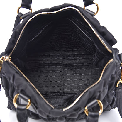 Prada Tessuto Nylon Gaufre Tote Black 4 of 13