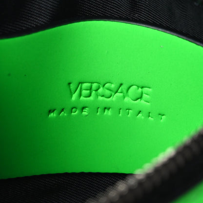Versace Rubber Calfskin Medusa Key Pouch Neon Green 6 of 7