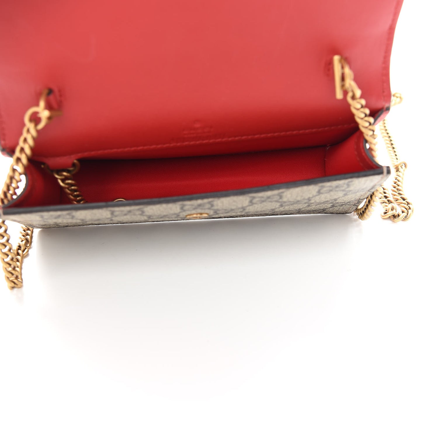 GG Supreme Monogram Mini Cherry Chain Bag
