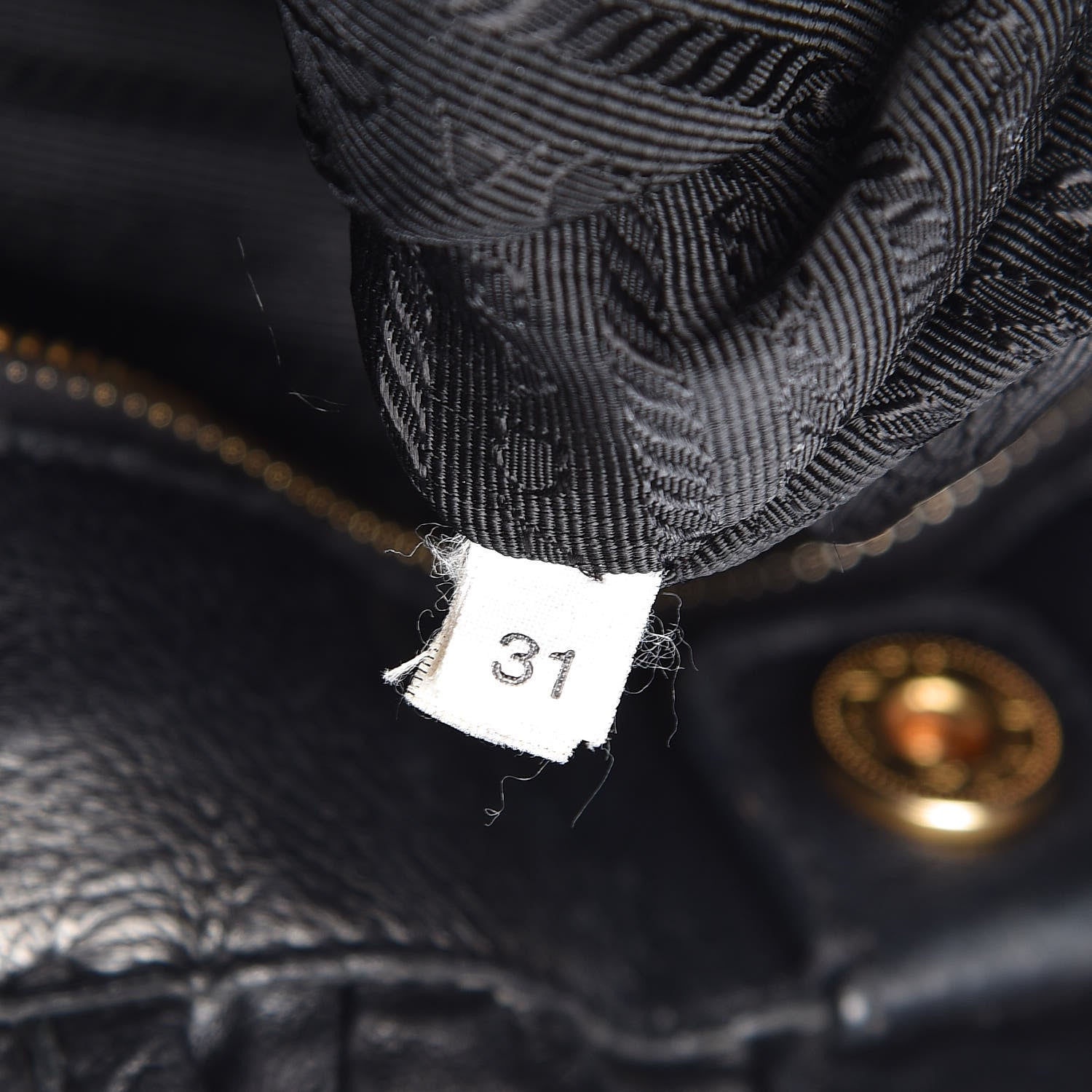 Prada Nappa Antique Tote Black 7 of 9