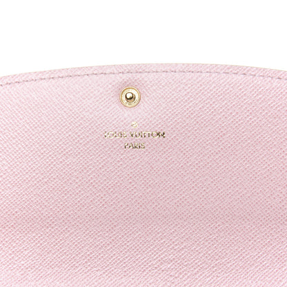Louis Vuitton Damier Azur Emilie Wallet Rose Ballerine 6 of 7