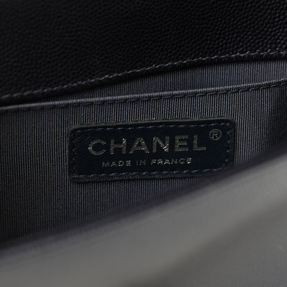 Chanel Iridescent Caviar Quilted Small Boy Flap Navy 6 of 11