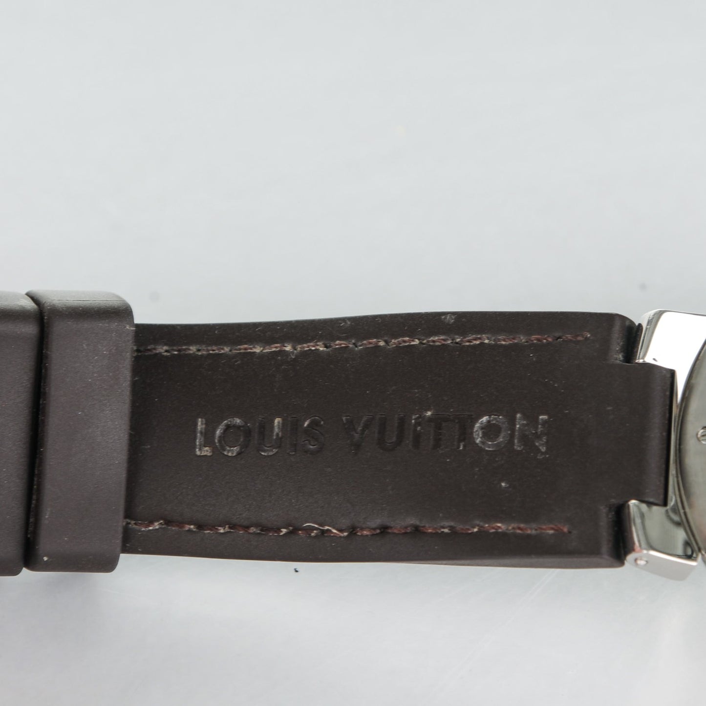 Stainless Steel Alligator 41mm Tambour GMT Automatic Watch Brown