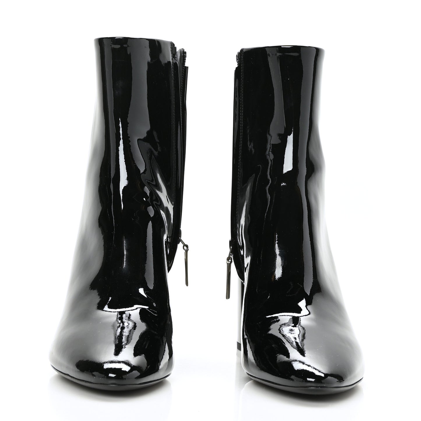 Patent Loulou Ankle Zip Boot 38.5 Black