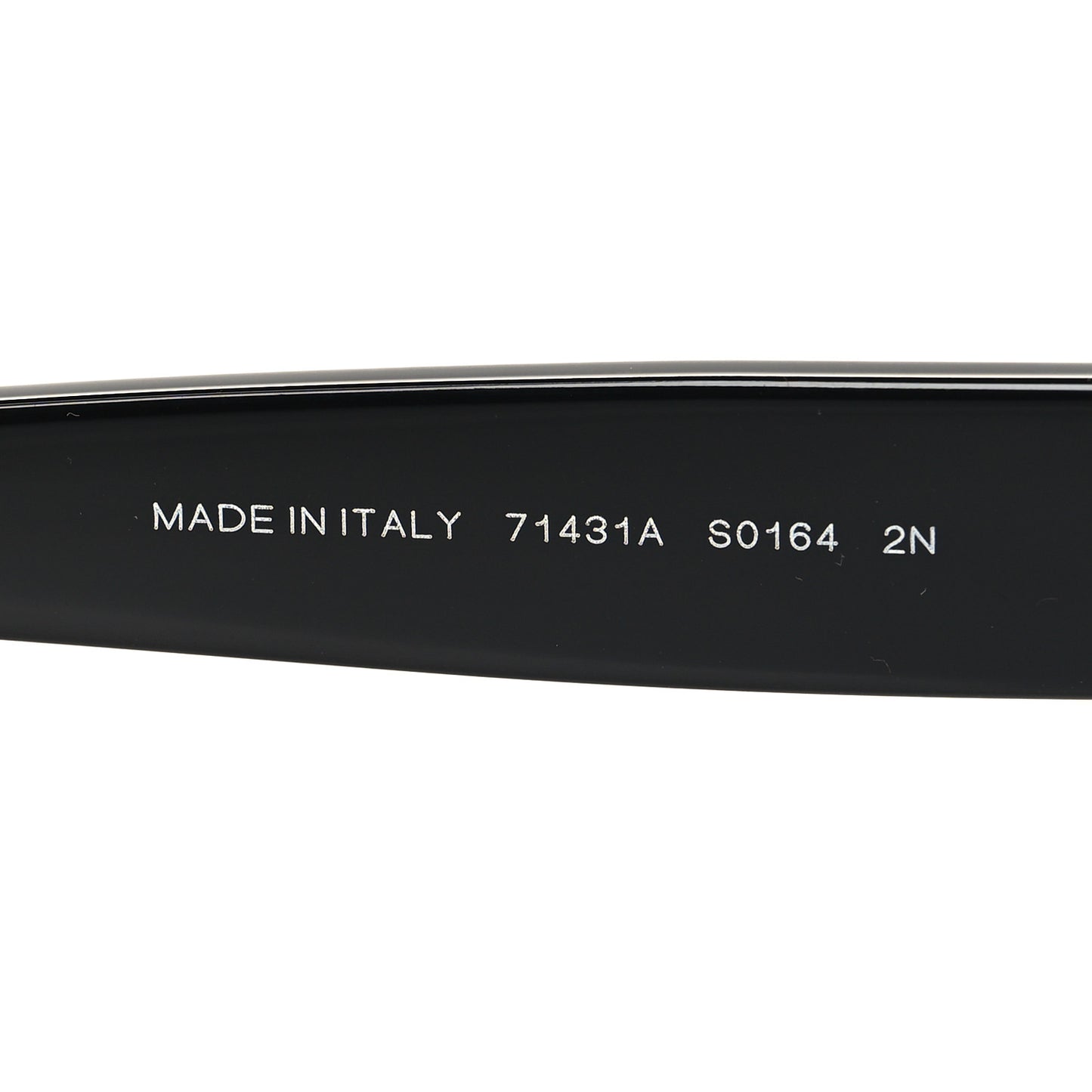Acetate Crystal CC Shield Sunglasses 71431A Black Grey