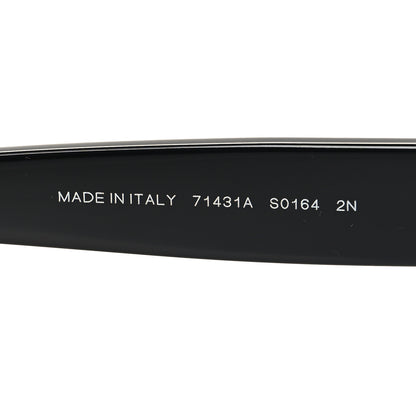 Chanel Acetate Crystal CC Shield Sunglasses 71431A Black Grey 6 of 7