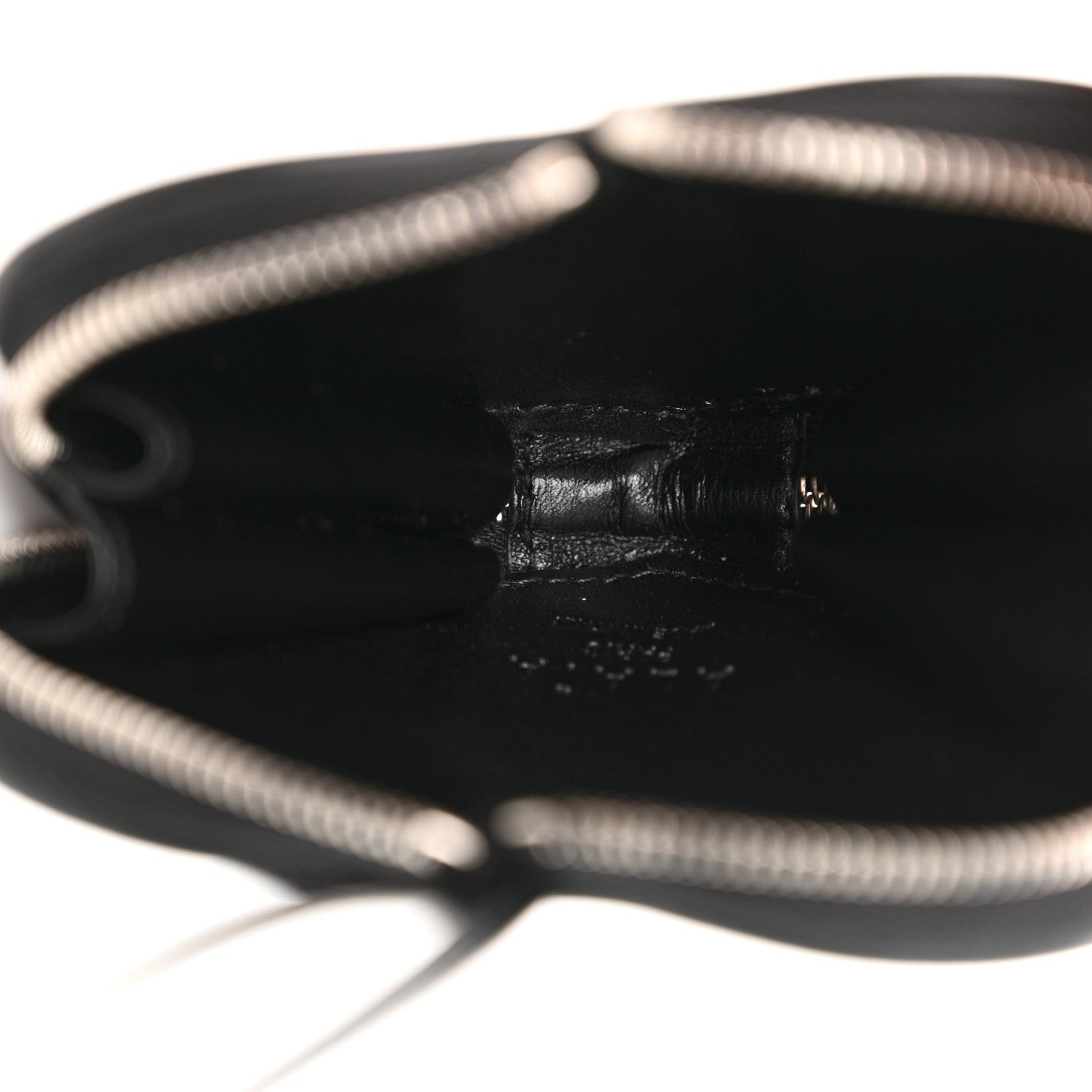 Alaia Buffed Calfskin Le Coeur Mini Coin Pouch Black 5 of 9