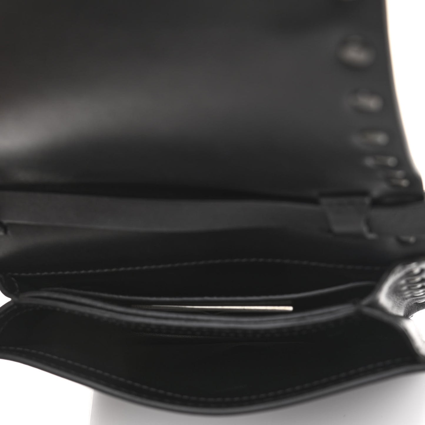 Vitello Rockstud Crossbody Bag Black