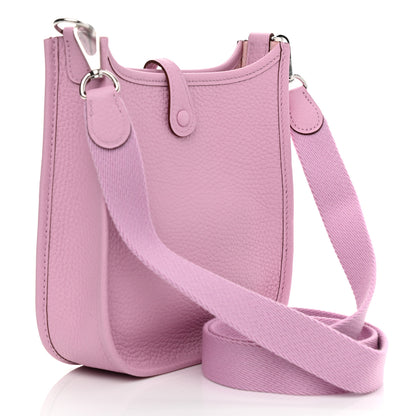 Hermes Taurillon Clemence Evelyne TPM Mauve Sylvestre 3 of 9