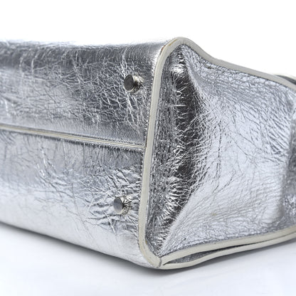 Christian Dior Metallic Calfskin Medium Diorever Flap Silver 8 of 9