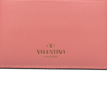 Valentino Garavani Vitello Rockstud Card Holder Paradise Rose 7 of 7