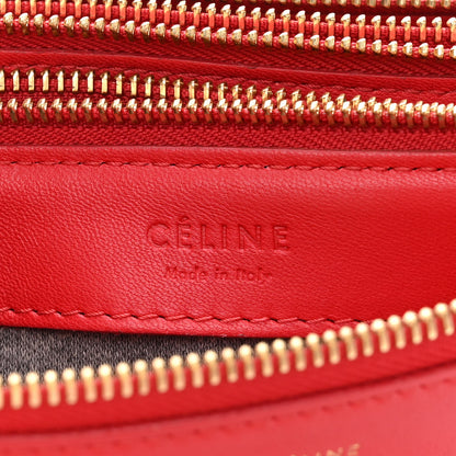 Celine Lambskin Small Trio Crossbody Bag Red 8 of 13
