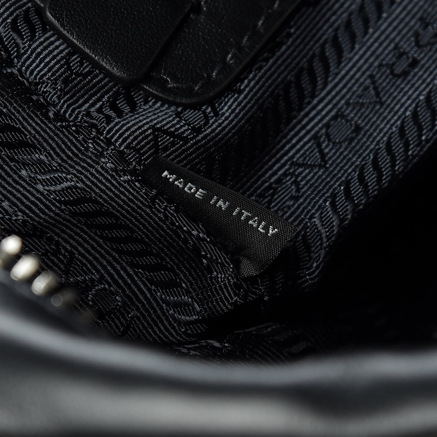 Prada Vitello Bi-Color Crossbody Black Talco 7 of 14