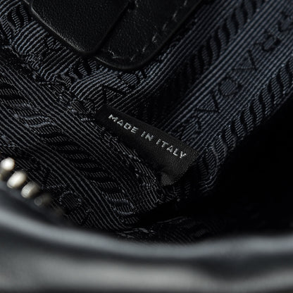 Prada Vitello Bi-Color Crossbody Black Talco 7 of 14