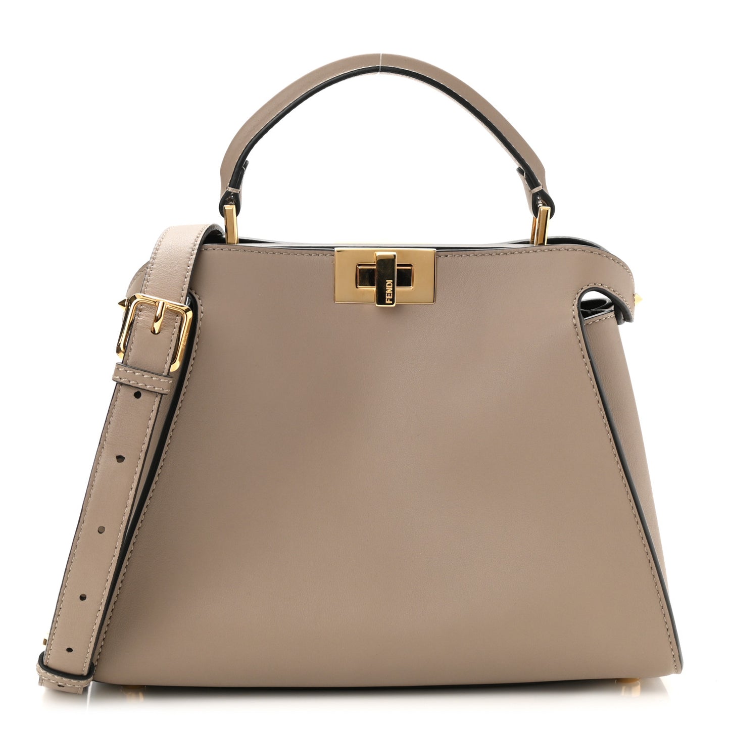 Vitello Tahiti Burro Medium Peekaboo Iconic Essentially Satchel Tortora Black