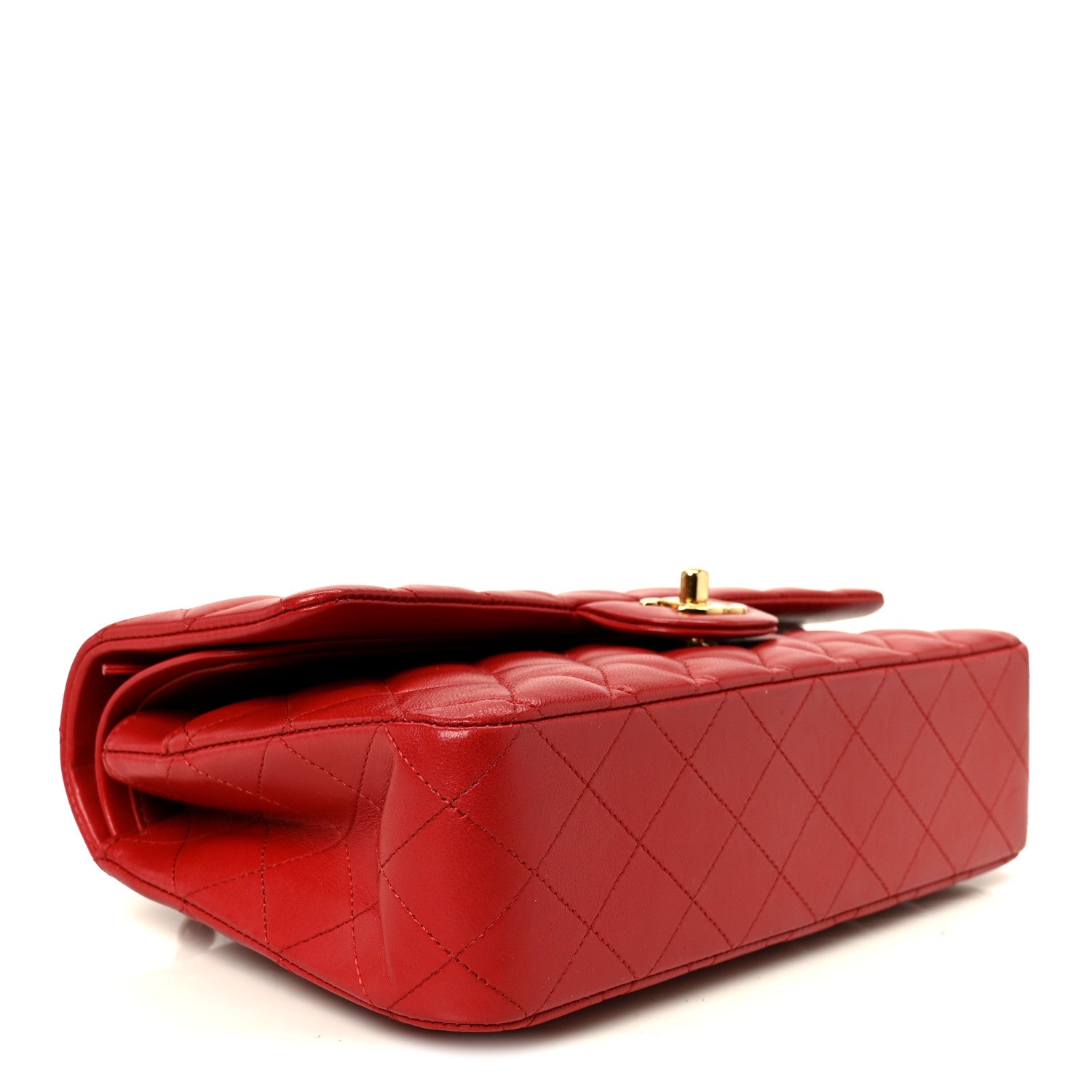Chanel Lambskin Quilted Medium Double Flap Red 4 of 11