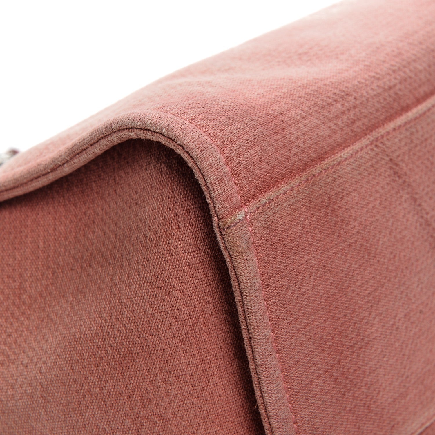 Chanel Canvas Large Deauville Tote Red 5 of 10