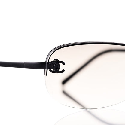 Chanel Metal CC Frameless Sunglasses 4099 Black 7 of 8