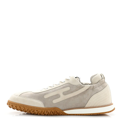 Hermes Suede Goatskin Mens Jet Sneakers 43 Beige Esquisse Glaise 1 of 10
