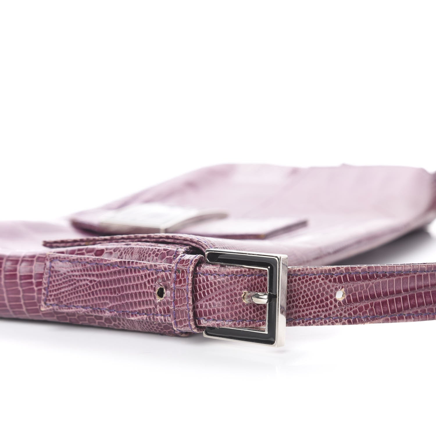 Fendi Lizard Baguette Purple 11 of 12