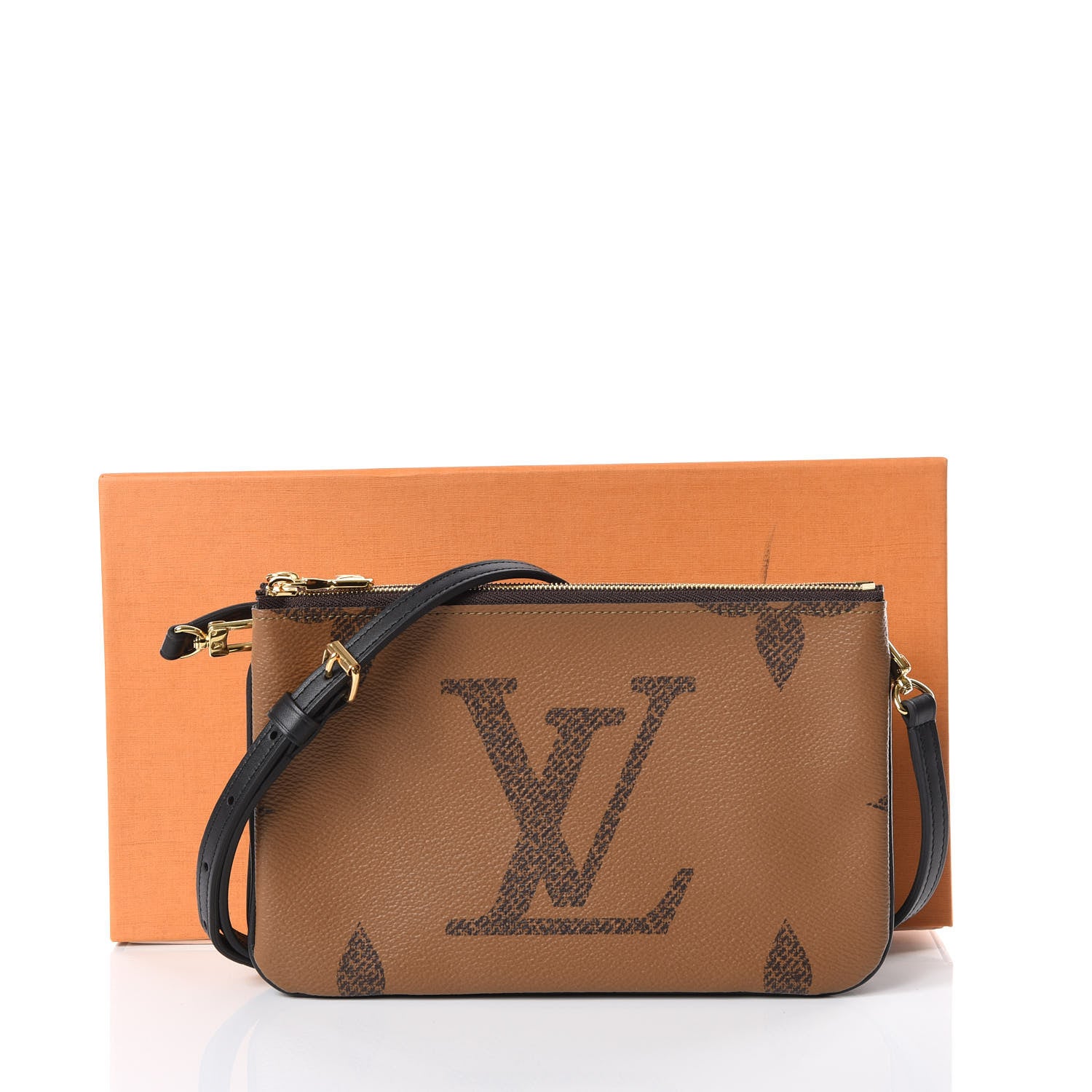 Louis Vuitton Reverse Monogram Giant Double Zip Pochette 10 of 10