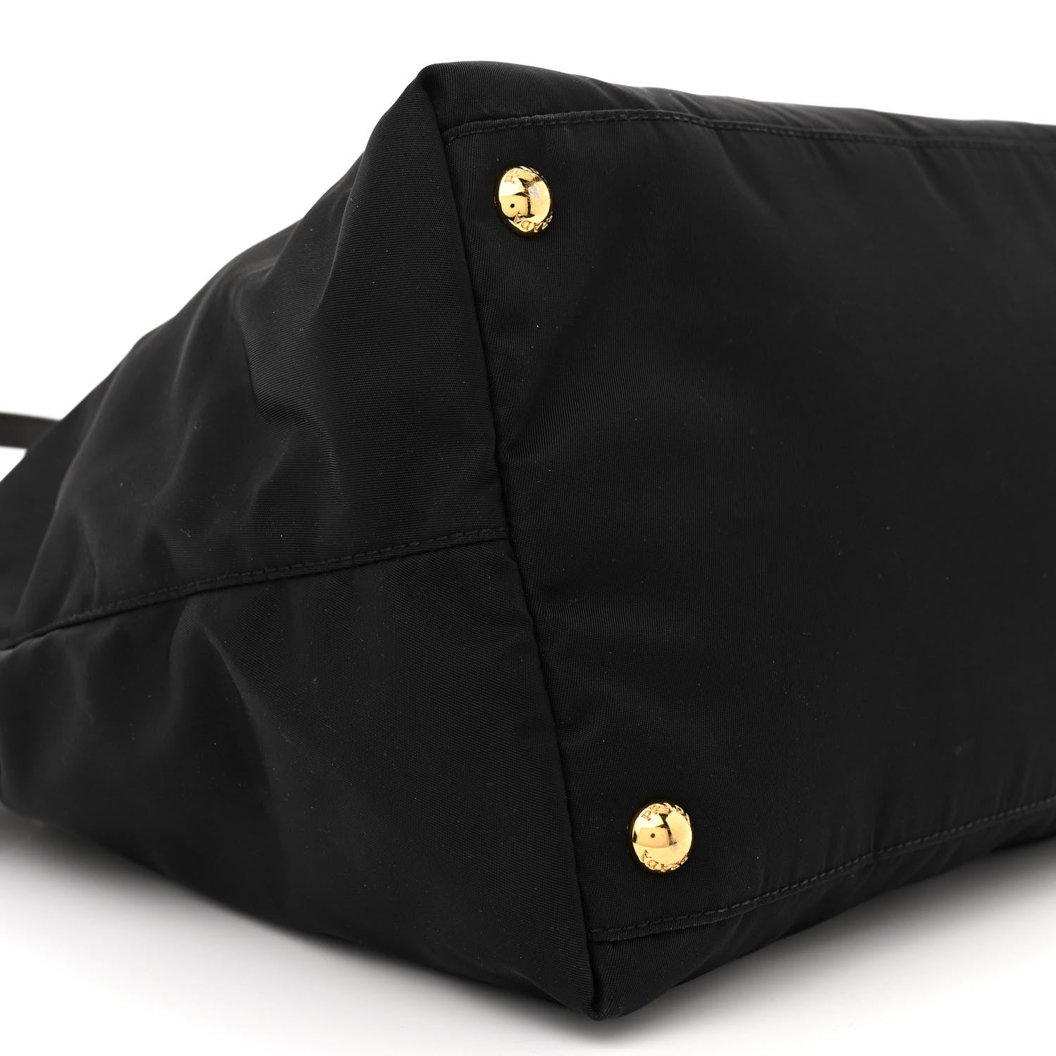 Prada Tessuto Nylon Saffiano Tote Black 8 of 13