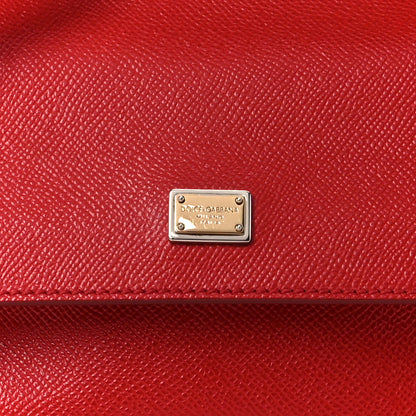 Dolce & Gabbana Dauphine Small Miss Sicily Satchel Red 7 of 9