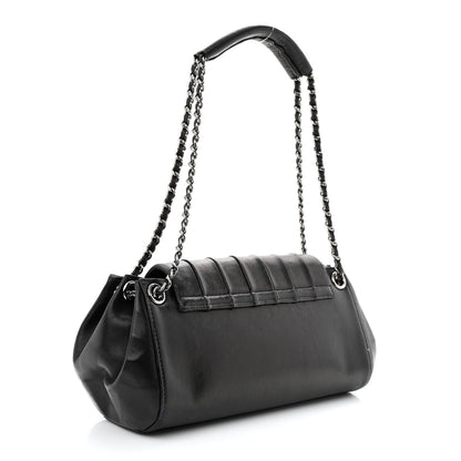 Chanel Lambskin Vertical Quilt Small Accordion Flap Black 3 of 14