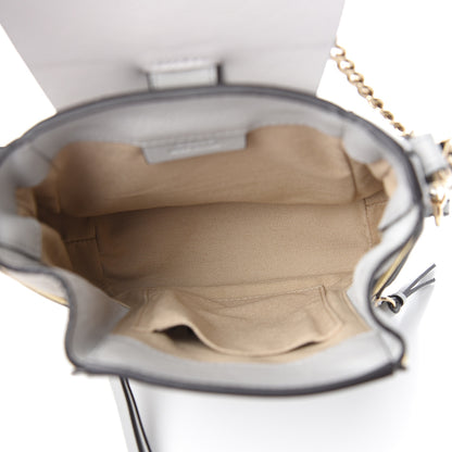 Chloe Suede Calfskin Mini Faye Backpack Airy Grey 4 of 11