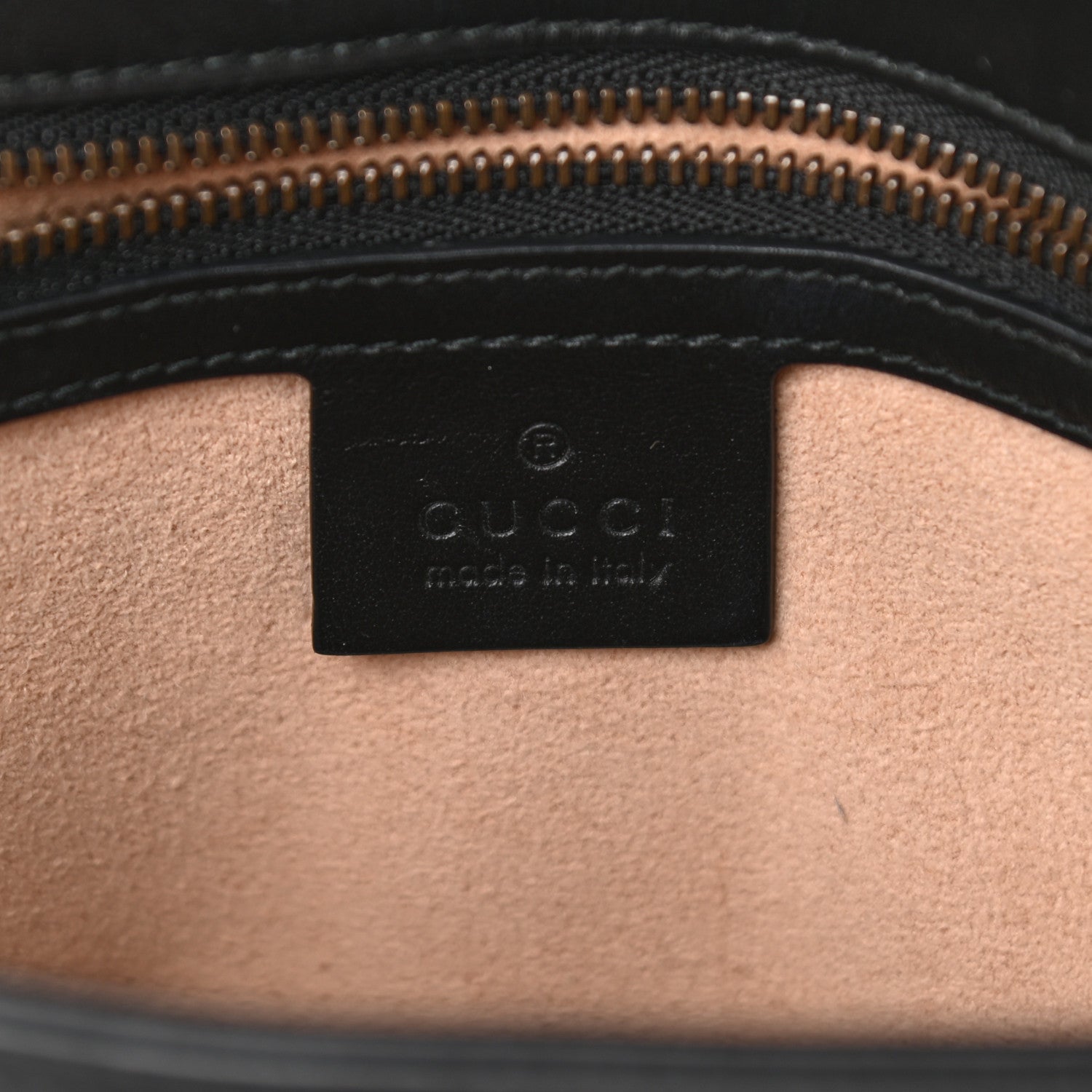 Gucci Calfskin Matelasse Small GG Marmont Shoulder Bag Black 6 of 9