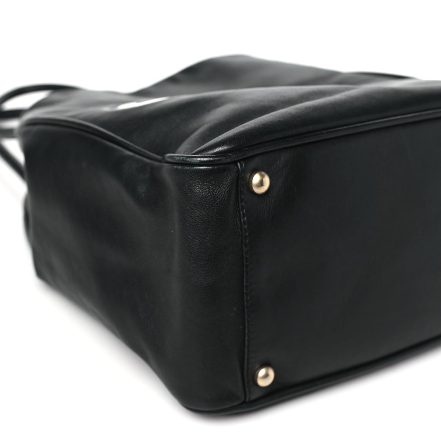 Lambskin Camellia Tote Black