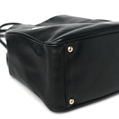 Chanel Lambskin Camellia Tote Black 9 of 10