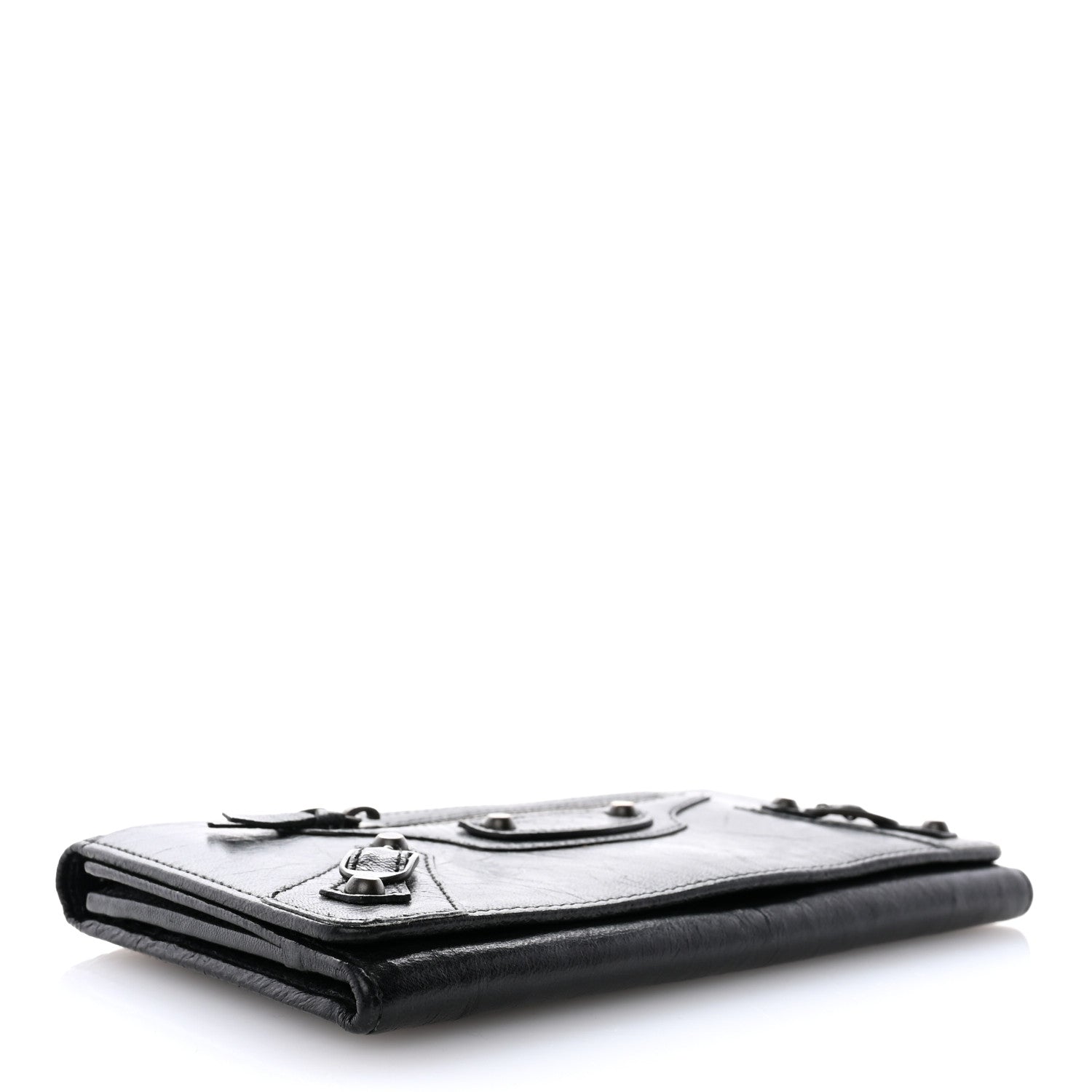 Balenciaga Agneau Classic Hardware Money Wallet Black 4 of 7