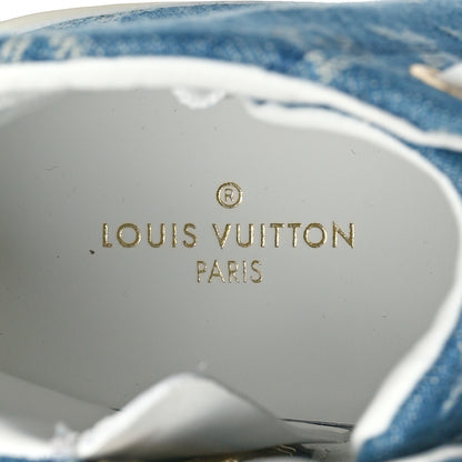 Louis Vuitton Denim Monogram Stellar Sneaker Boots 38 Bleu Jeans Blue 7 of 7
