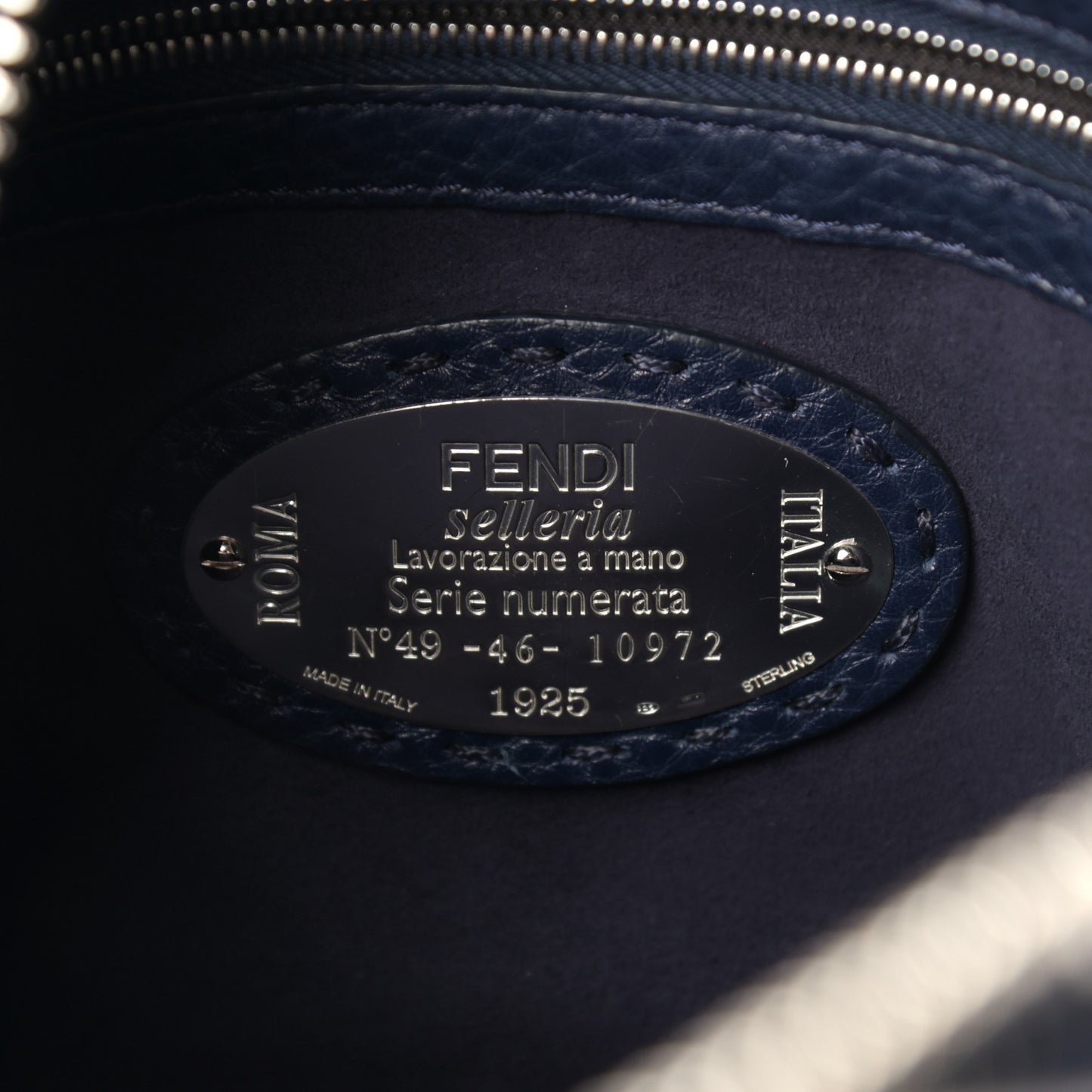 Cuoio Romano Selleria Lei Boston Tote Night Blue