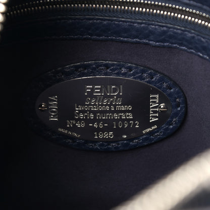 Fendi Cuoio Romano Selleria Lei Boston Tote Night Blue 5 of 11