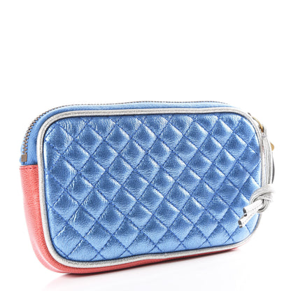 Gucci Laminated Nappa Trapuntata Zumi iPhone Case Rosso Marine Argento 2 of 9