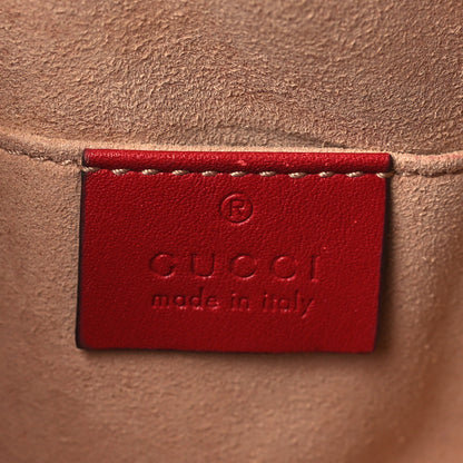 Gucci Calfskin Matelasse GG Marmont Belt Bag 75 30 Hibiscus Red 6 of 10