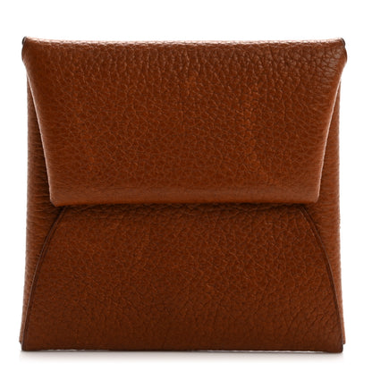 Hermes Barenia Faubourg Bastia Verso Coin Purse Fauve Rose D'ete 1 of 9