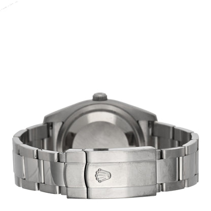 Rolex Stainless Steel 18K White Gold 36mm Oyster Perpetual Datejust Watch Silver Roman 116234 3 of 5