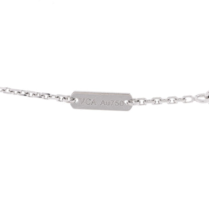 Van Cleef & Arpels 18K White Gold Mother of Pearl Vintage Alhambra Pendant Necklace 4 of 6
