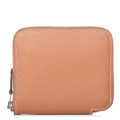 Hermes Epsom Silk'in Compact Wallet Gold 1 of 10