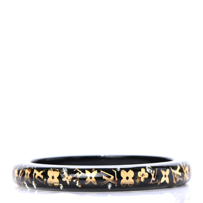 Louis Vuitton Resin Swarovski Medium Inclusion Bracelet PM Black 3 of 4