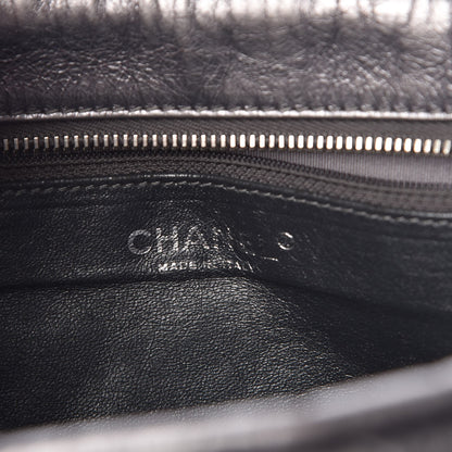 Chanel Metallic Aged Calfskin Quilted Large Reissue Camera Case Silver 6 of 7