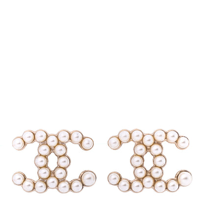 Chanel Pearl CC Earrings Gold 1 of 4