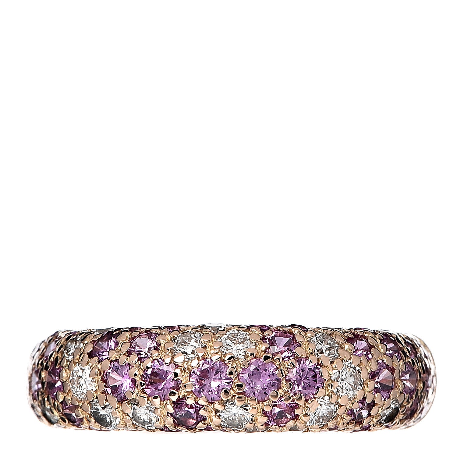 Cartier 18K Pink Gold Diamond Ruby 6mm Etincelle Ring 50 5.5 1 of 5