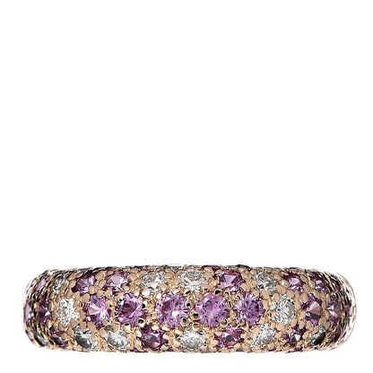 Cartier 18K Pink Gold Diamond Ruby 6mm Etincelle Ring 50 5.5 1 of 5