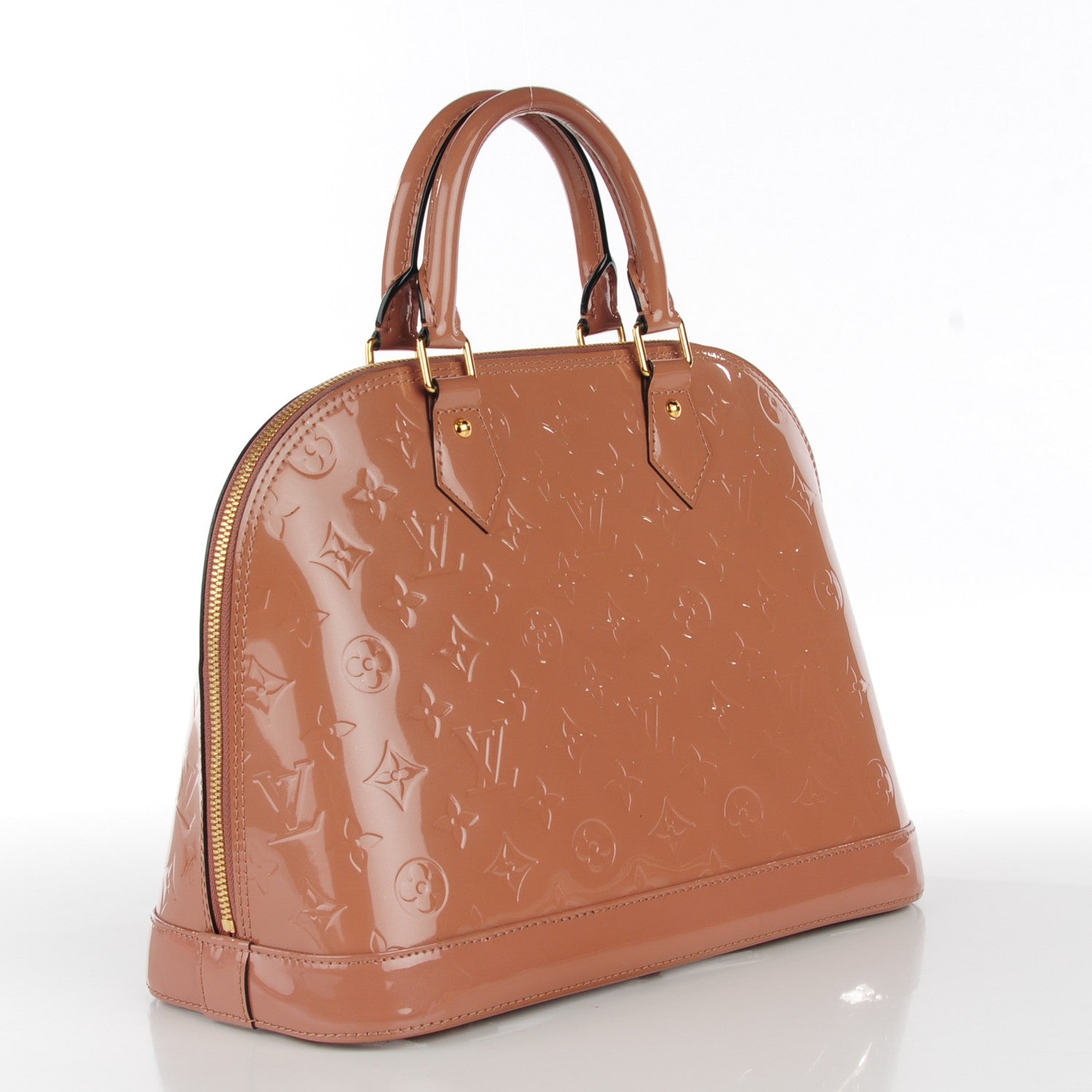 Louis Vuitton Vernis Alma PM Rose Velours 3 of 7