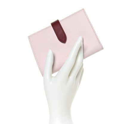 Celine Grained Calfskin Medium Multifunction Strap Wallet Peony Carmin 2 of 7
